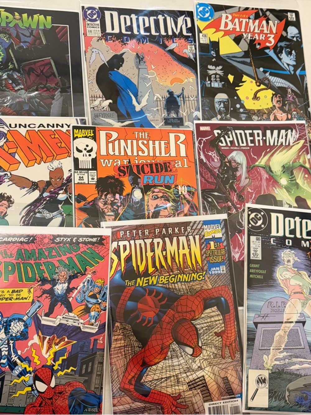 Mixed Comic Book Lot - Spider-Man, Batman, Punisher, X-Men & More